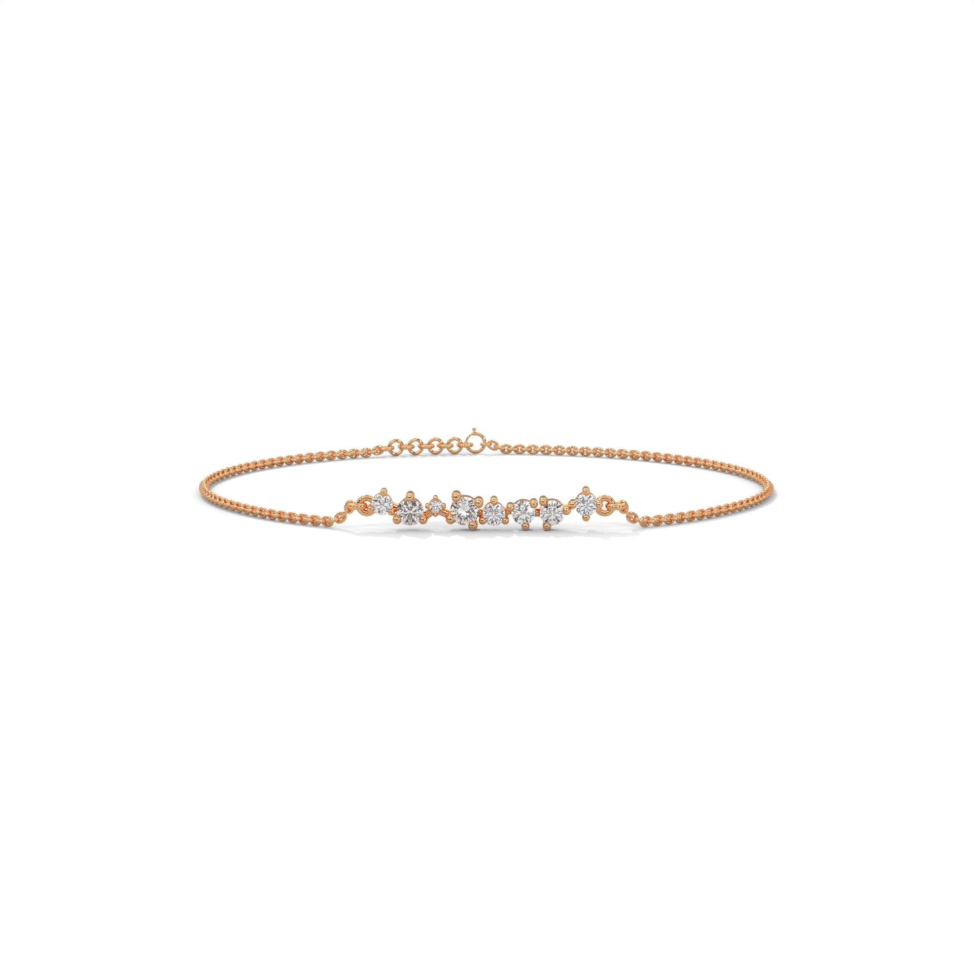 Diamond Bubble Station Bracelet