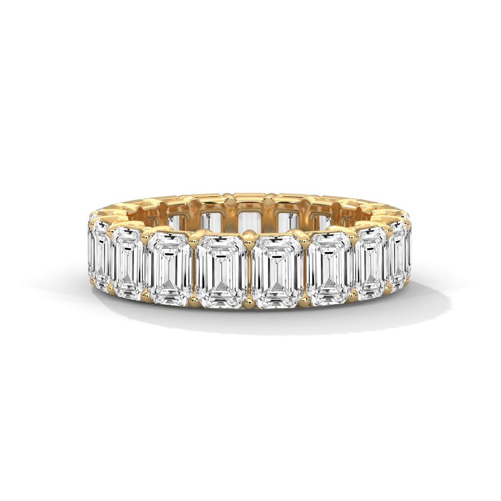Emerald Cut Diamond Eternity Band Ring