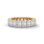 Emerald Cut Diamond Eternity Band Ring