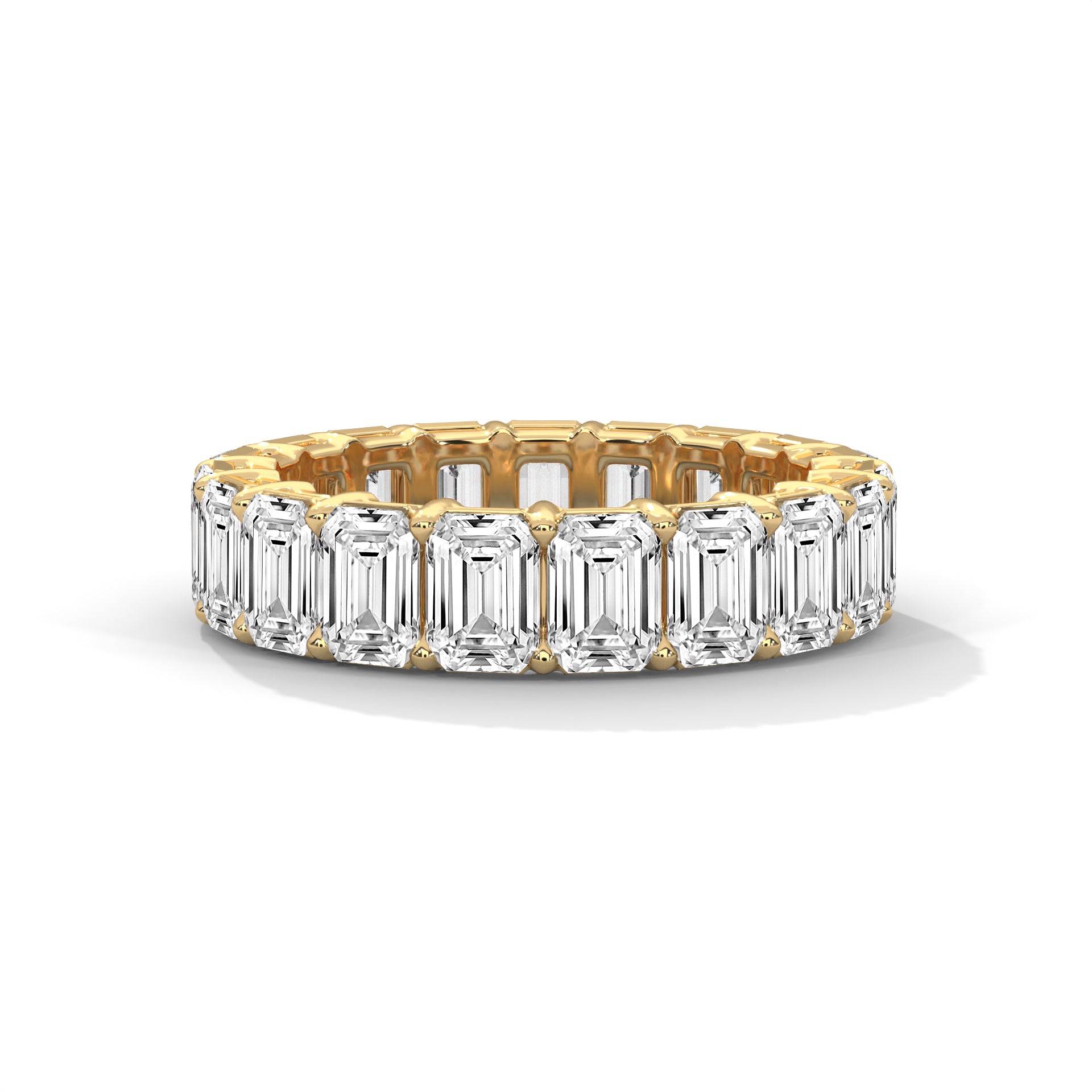 Emerald Cut Diamond Eternity Band Ring