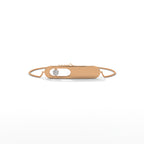 Floating Diamond Bar Bracelet
