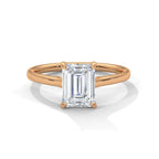 Emerald Cut Solitaire Engagement Ring