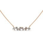 Multi Shape Diamond Bar Pendant