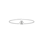 Emerald Cut Solitaire Diamond Bracelet