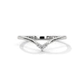 Diamond Chevron Wishbone Ring