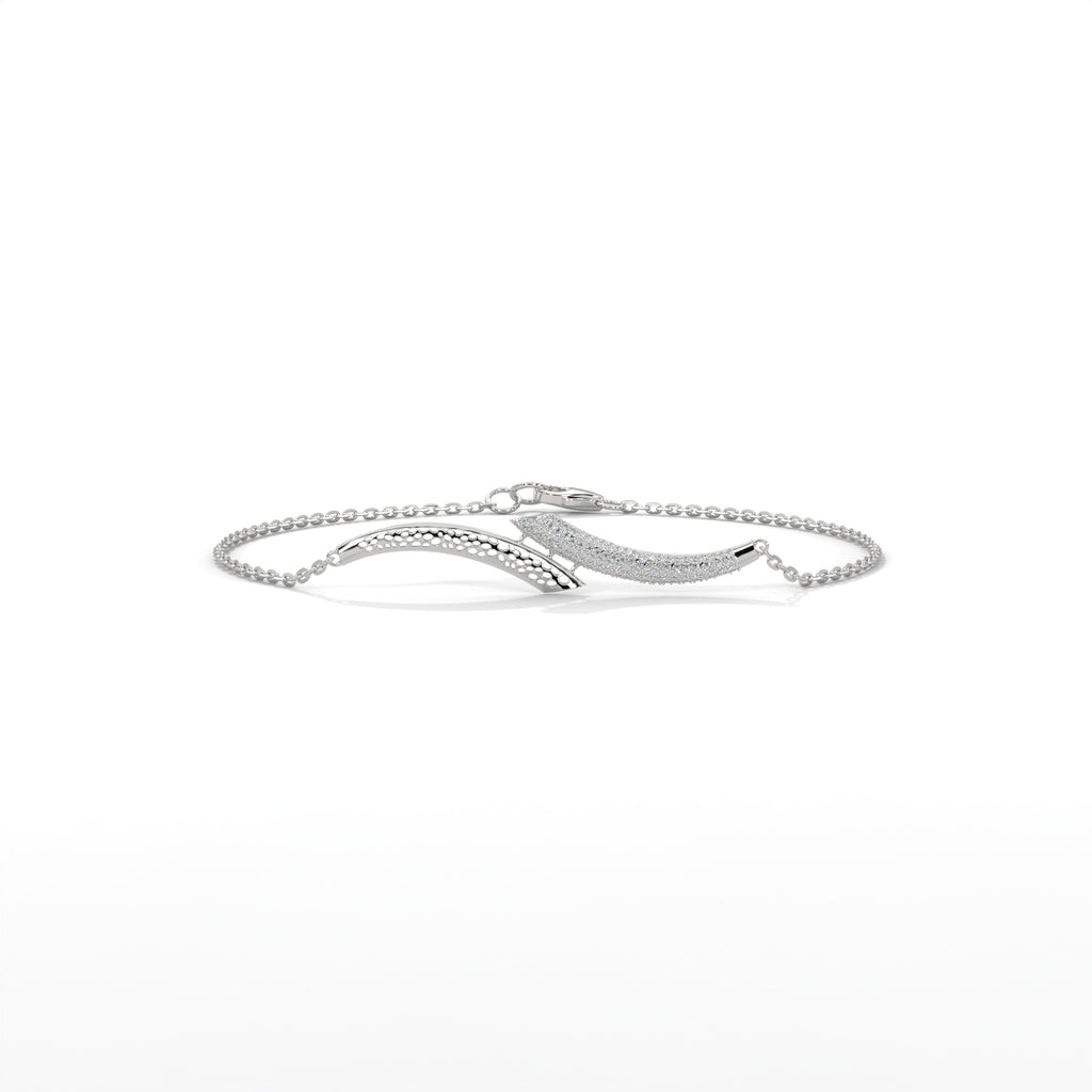 Pavé Wave Diamond Bracelet