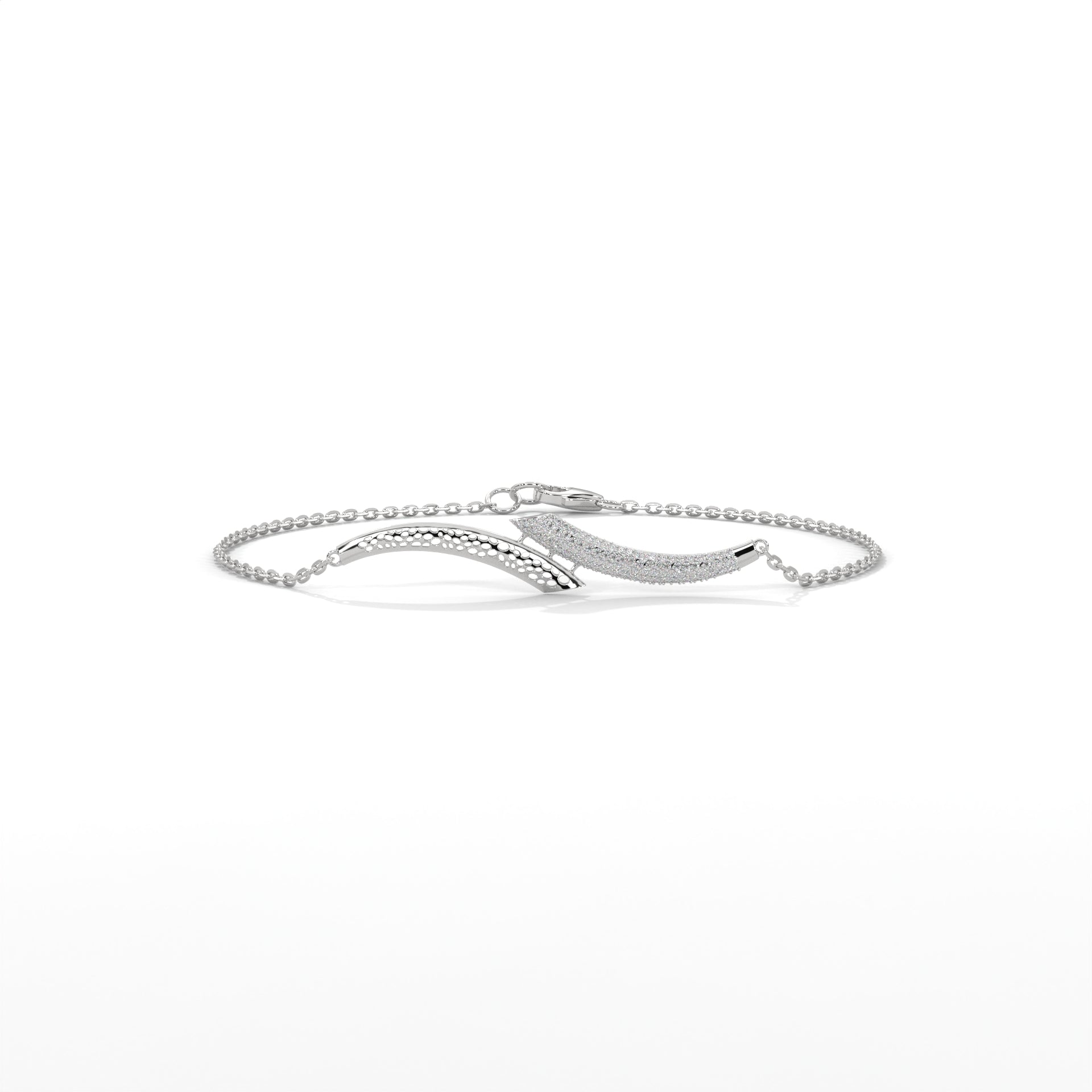 Pavé Wave Diamond Bracelet