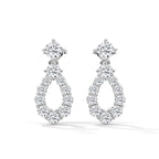 Diamond Teardrop Drop Earrings