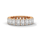 Emerald Cut Diamond Eternity Band Ring