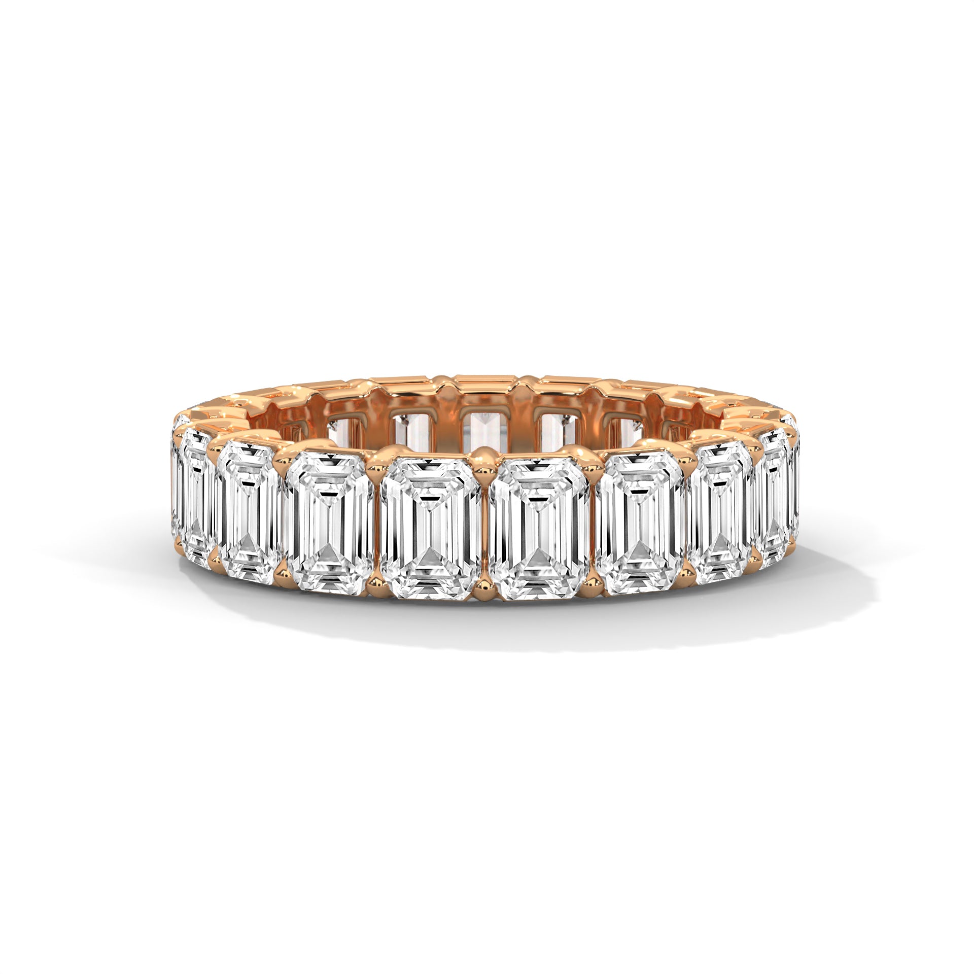 Emerald Cut Diamond Eternity Band Ring