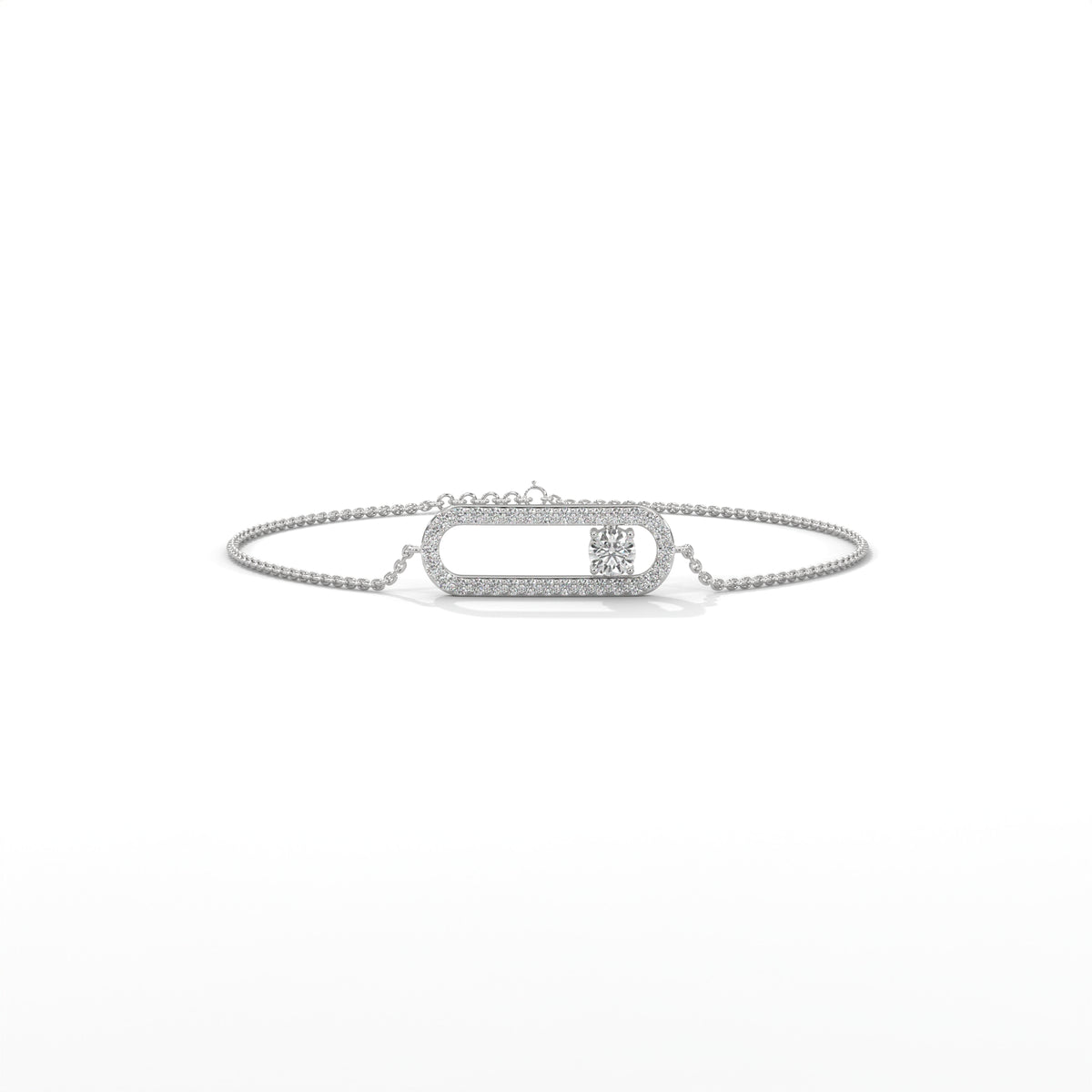 Diamond Paperclip Bracelet — Jewelix Atelier