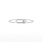 Diamond Paperclip Bracelet