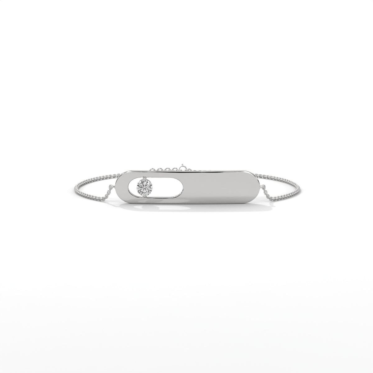 Floating Diamond Bar Bracelet — Jewelix Atelier