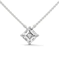 Asscher Solitaire Diamond Pendant