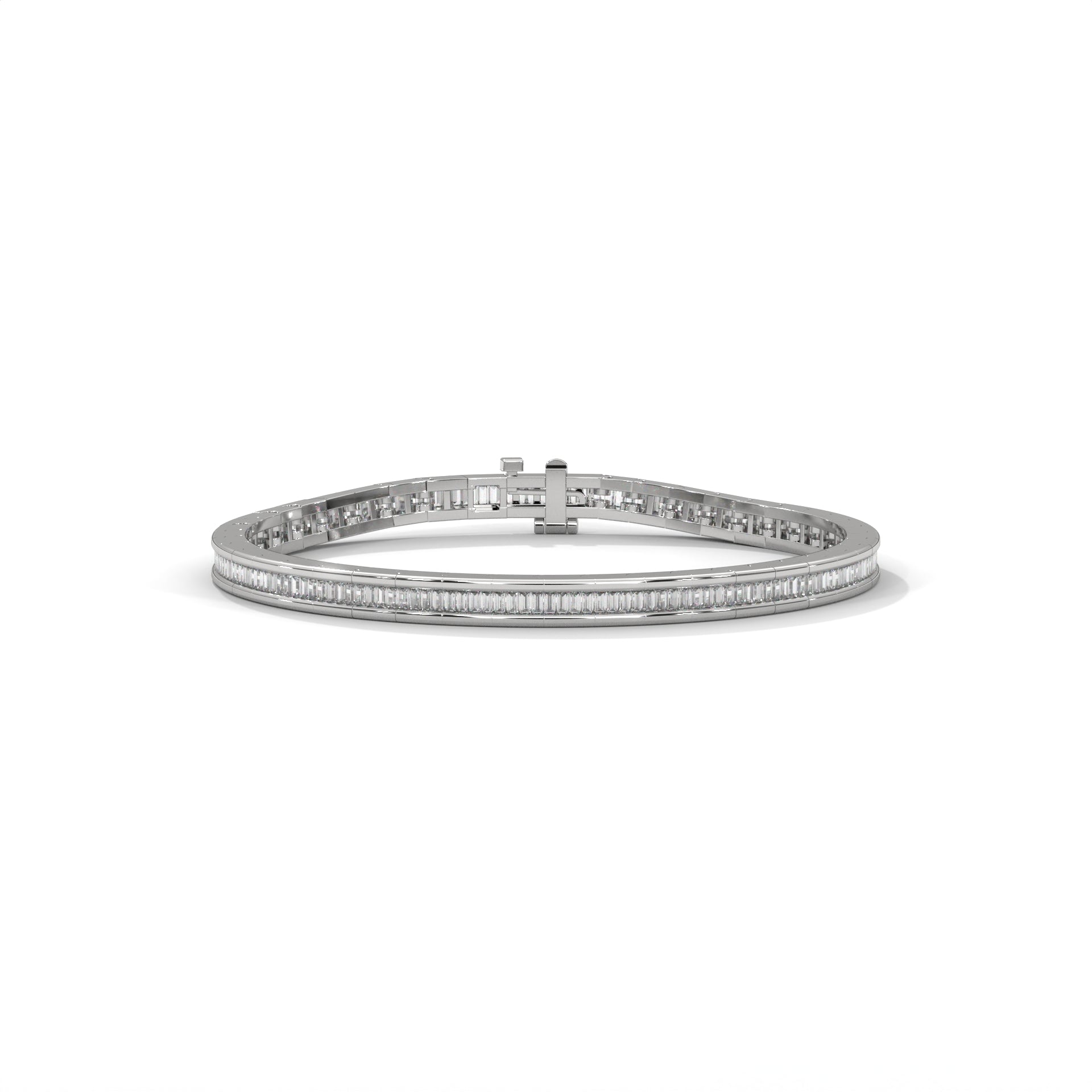 Baguette Diamond Tennis Bracelet