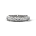 Triple Row Diamond Pavé Band Ring