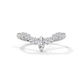 Marquise & Round Diamond Chevron Ring