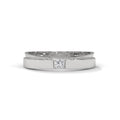 Princess Cut Flush Set Wedding Band