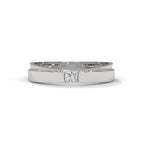 Princess Cut Flush Set Wedding Band