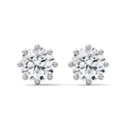 Round Brilliant Solitaire Diamond Stud Earrings