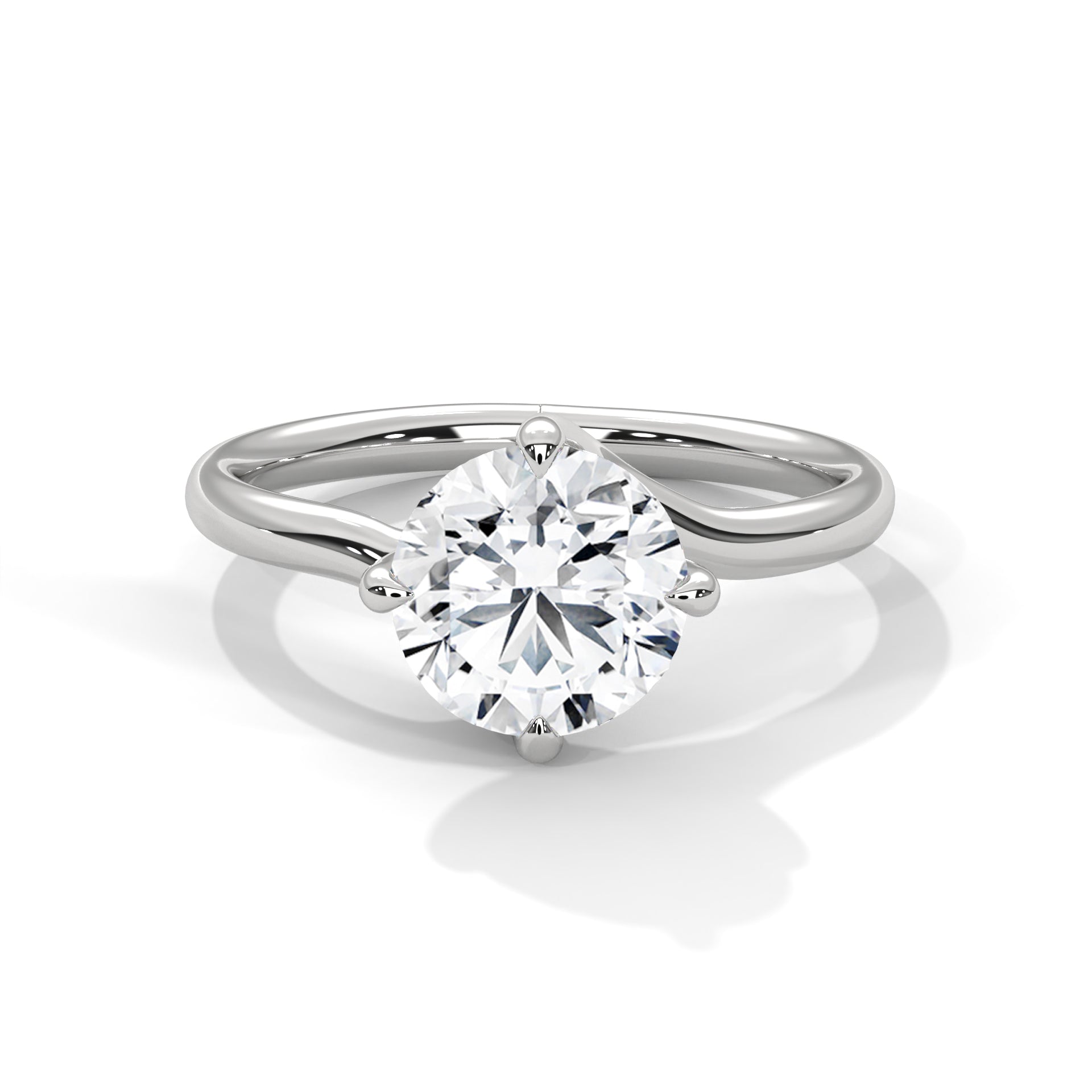 Round Brilliant Solitaire Diamond Engagement Ring