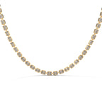 Emerald Cut Diamond Tennis Necklace