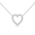 Open Heart Diamond Pendant
