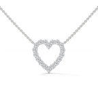 Open Heart Diamond Pendant
