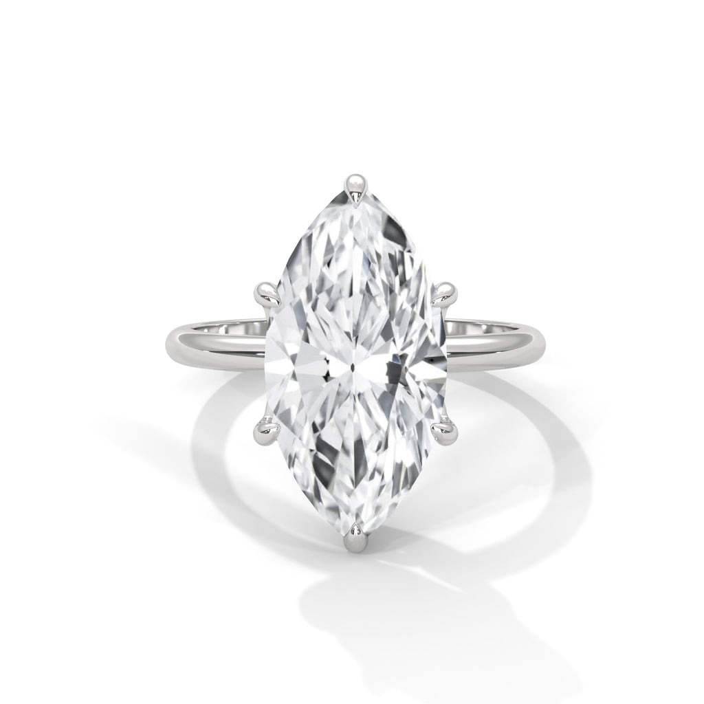 Marquise Cut Solitaire Engagement Ring