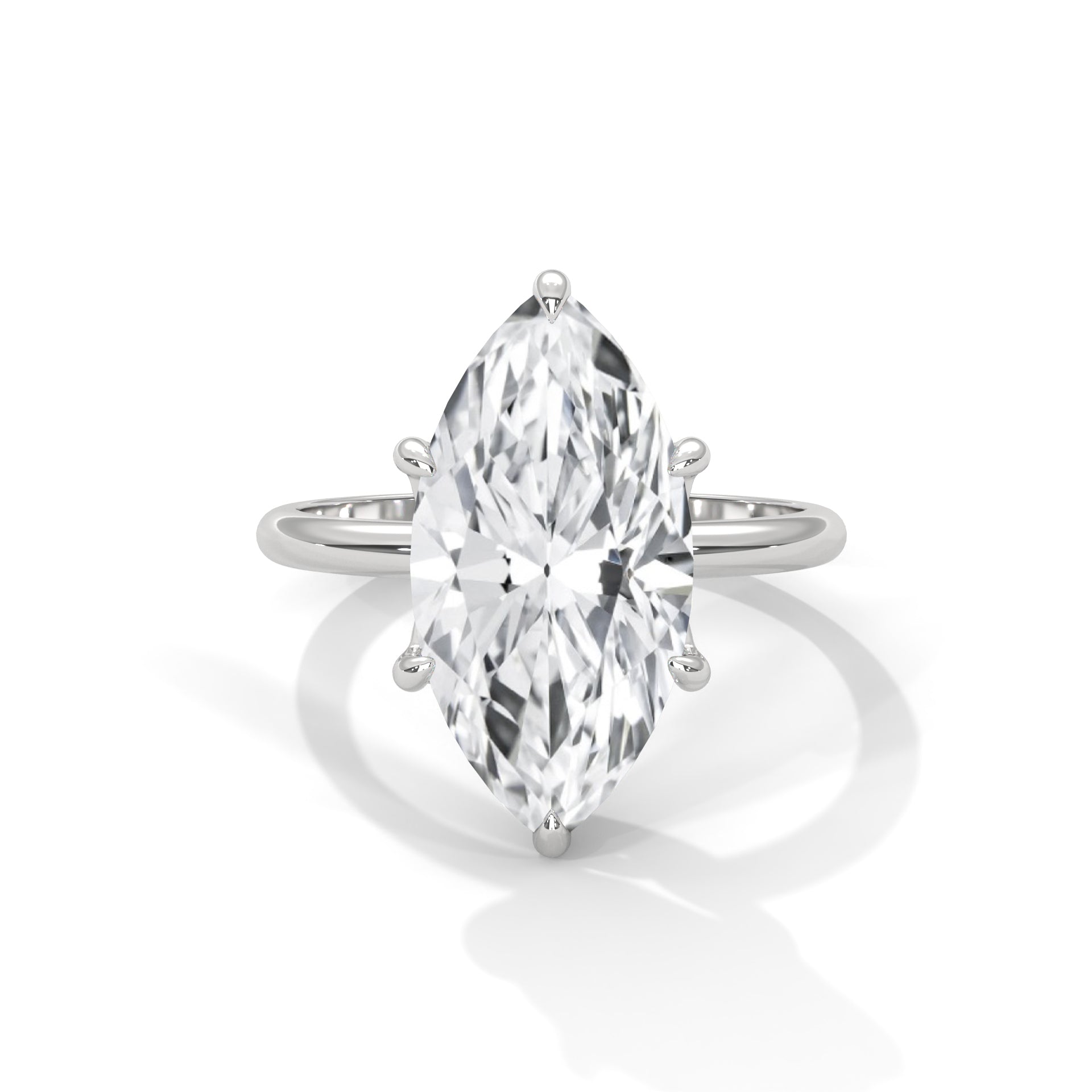 Marquise Cut Solitaire Engagement Ring