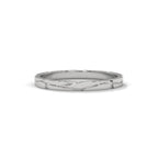 Faceted Gold Wedding Band