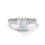 Emerald Cut Solitaire Engagement Ring