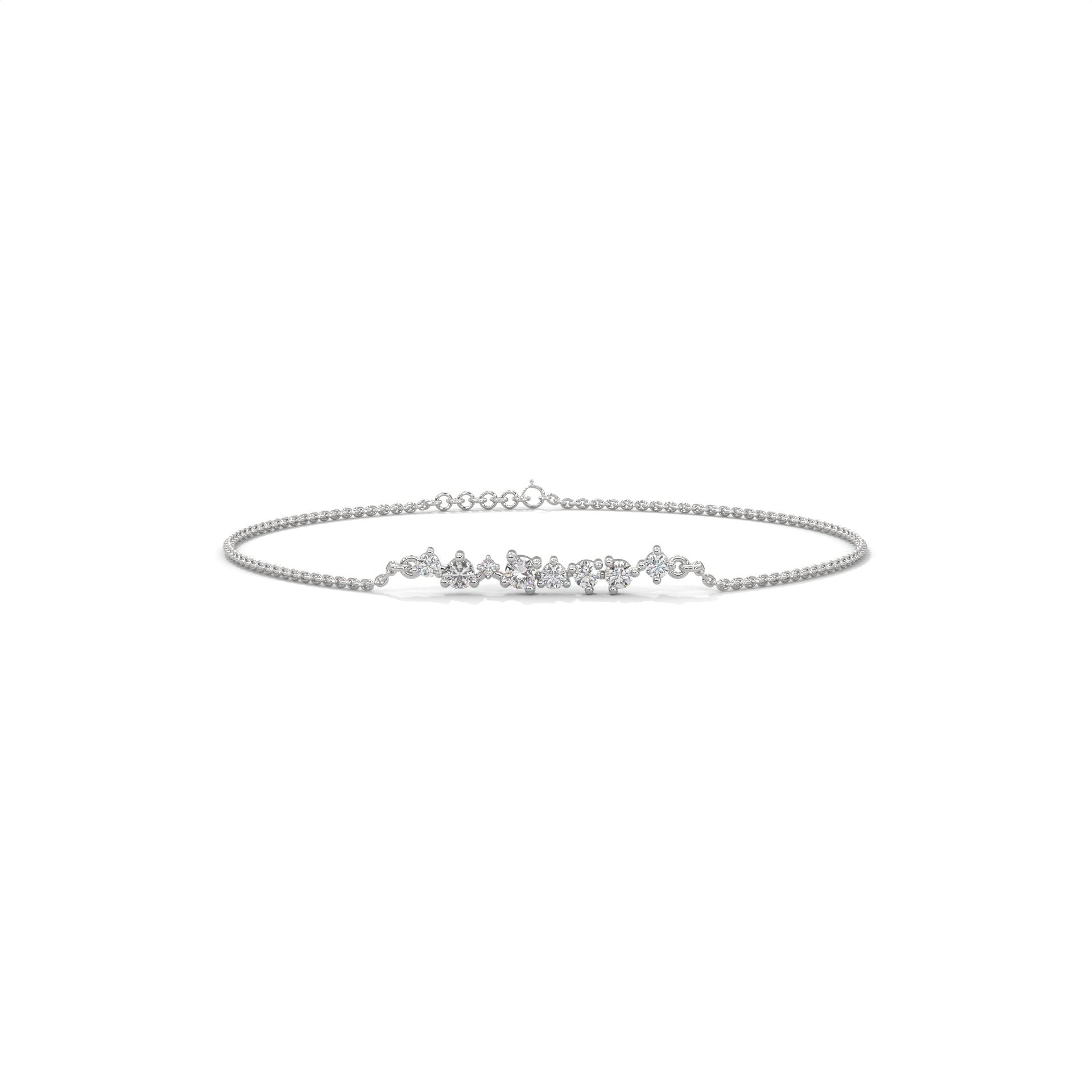 Diamond Bubble Station Bracelet