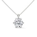 Round Solitaire Diamond Pendant