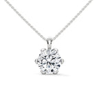 Round Solitaire Diamond Pendant