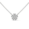 Heart Diamond Floral Pendant