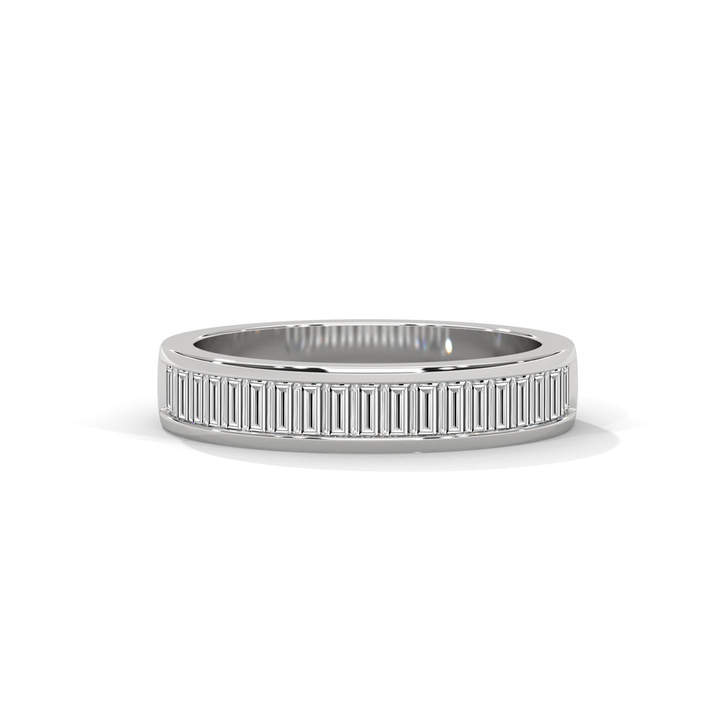 Baguette Cut Diamond Channel Set Band Ring