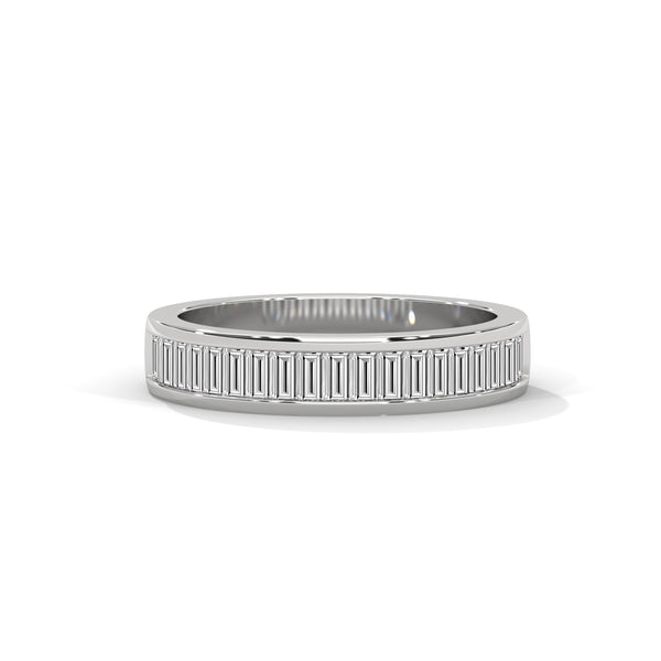 Baguette Cut Diamond Channel Set Band Ring