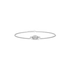 Marquise Cut Solitaire Diamond Bracelet
