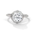 Round Diamond Vintage Halo Engagement Ring