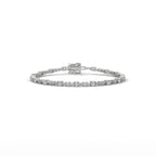 Emerald & Oval Diamond Tennis Bracelet