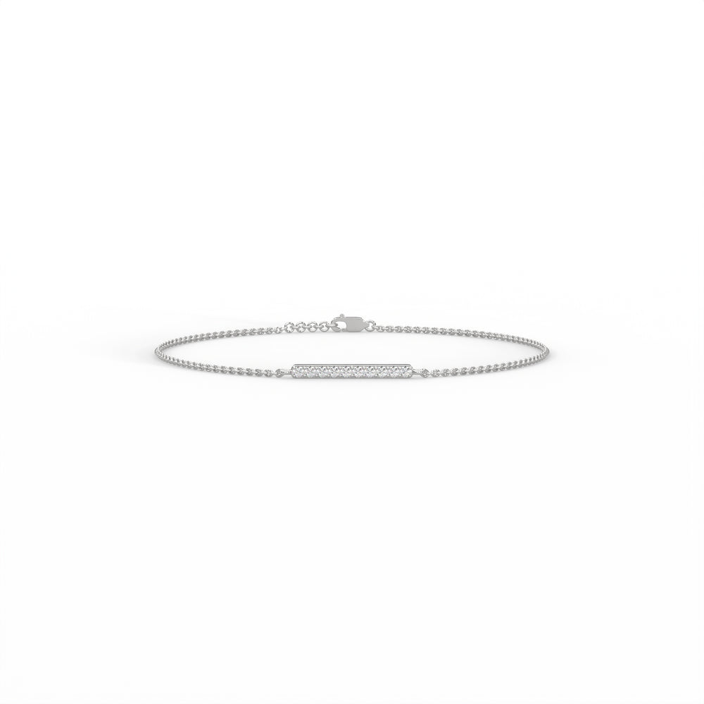 Diamond Bar Station Bracelet
