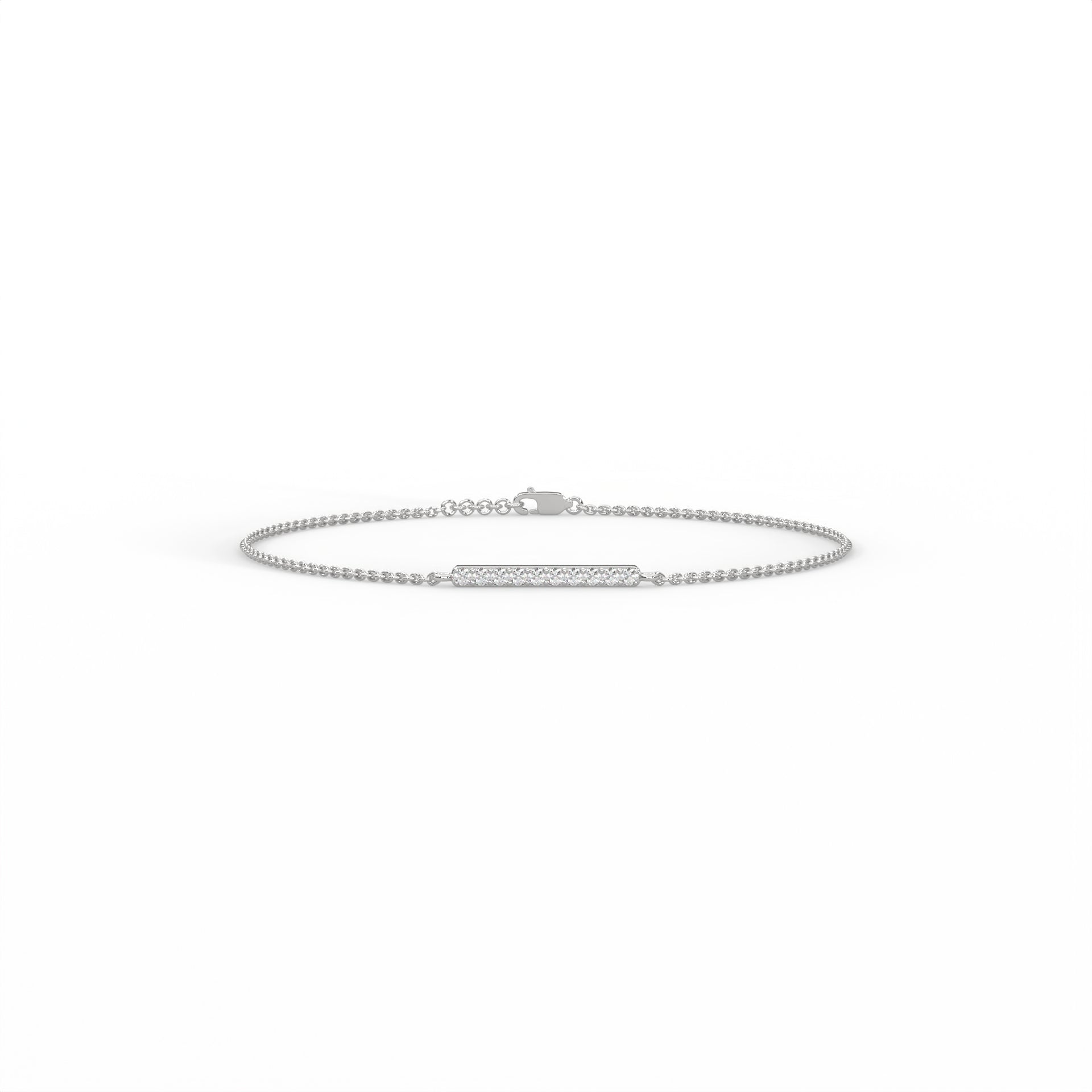 Diamond Bar Station Bracelet