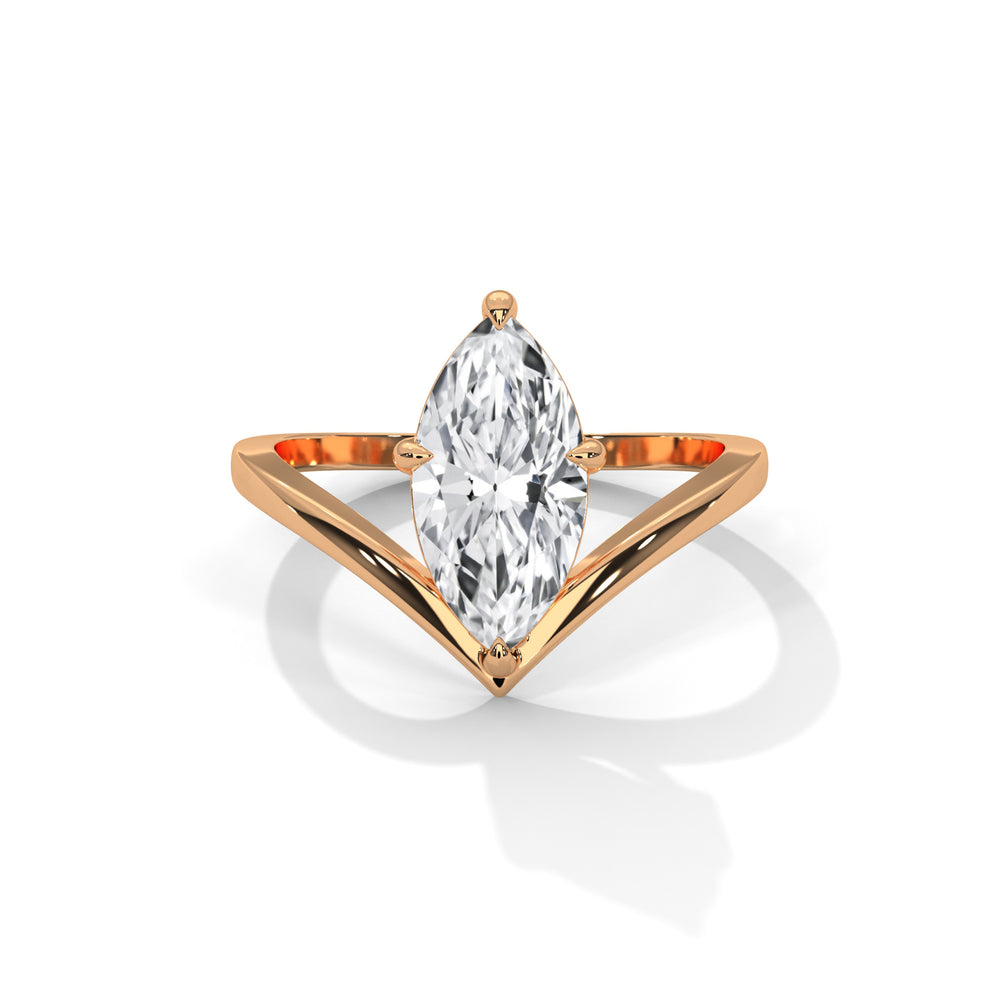 Marquise Cut Solitaire Engagement Ring
