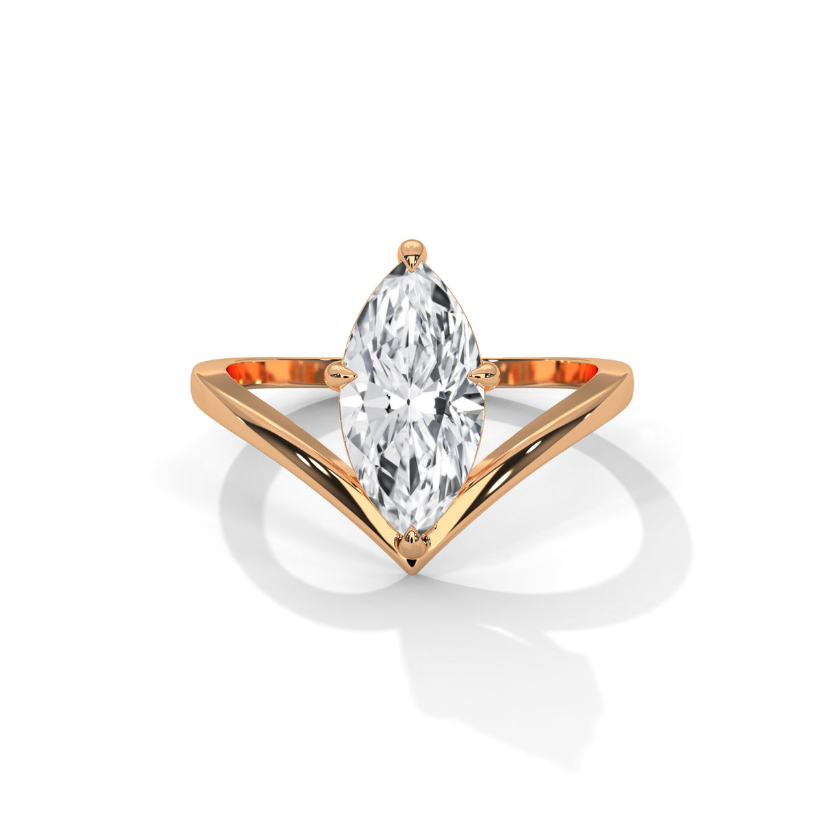 1.50 ct Marquise Cut Solitaire Lab Grown Diamond Engagement Ring – Style MJR2605342 – view 2 of 9 | Jewelix Atelier