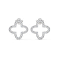 Diamond Clover Stud Earring