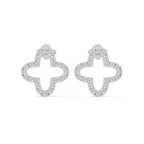 Diamond Clover Stud Earring