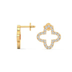 Diamond Clover Stud Earring