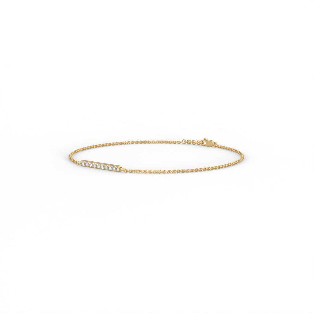 Diamond Bar Station Bracelet