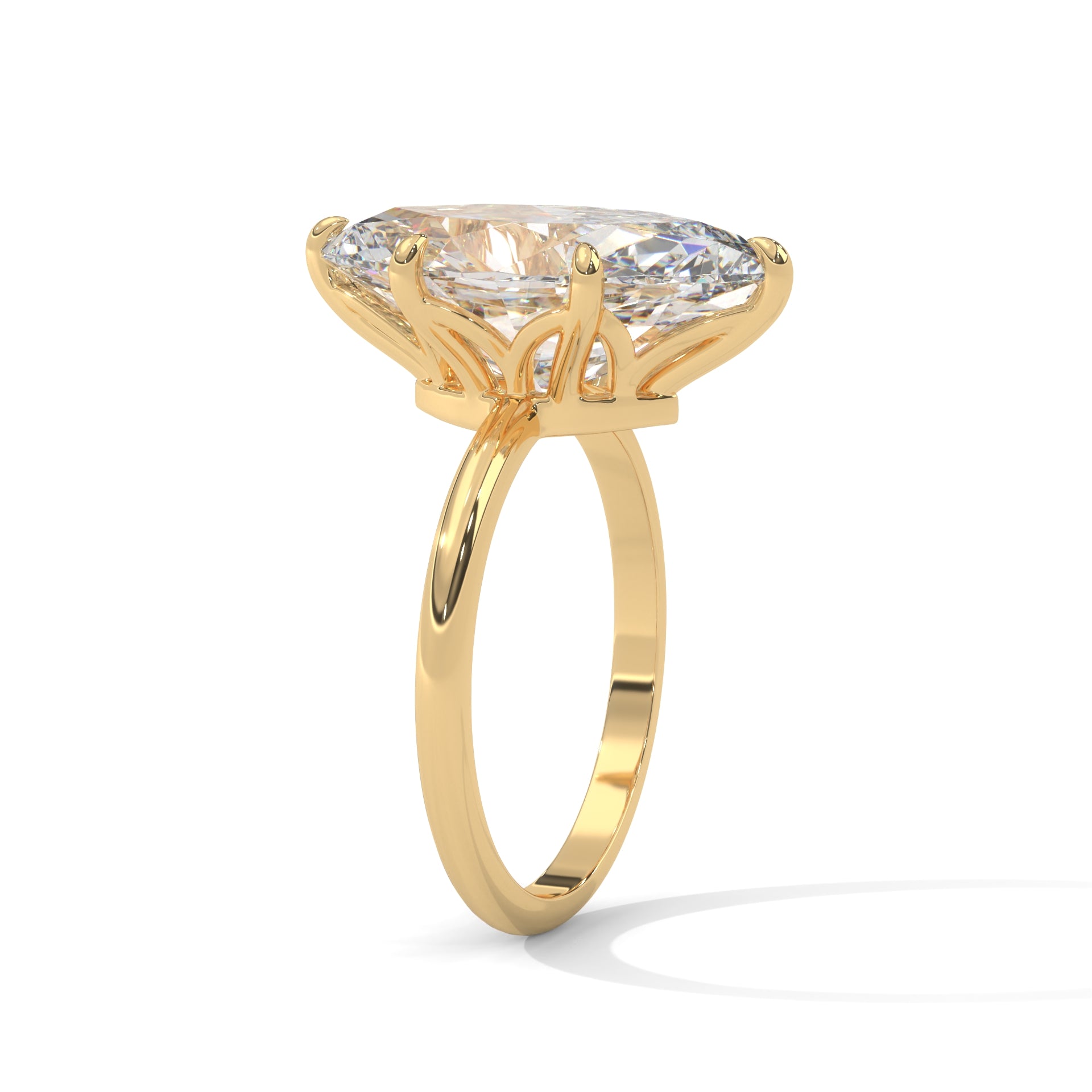 Marquise Cut Solitaire Engagement Ring